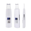 LYVA Pore Spatula ultrasonic skin scrubber, three views