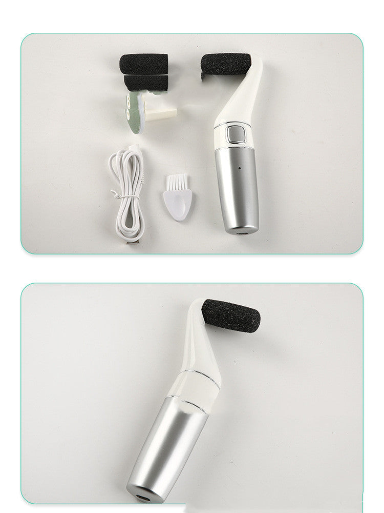 LYVA Electric Foot Callus Remover in use