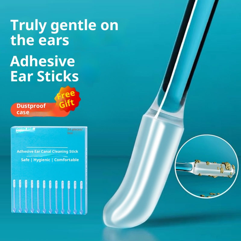 LYVA sticky ear cleaner swabs with storage box