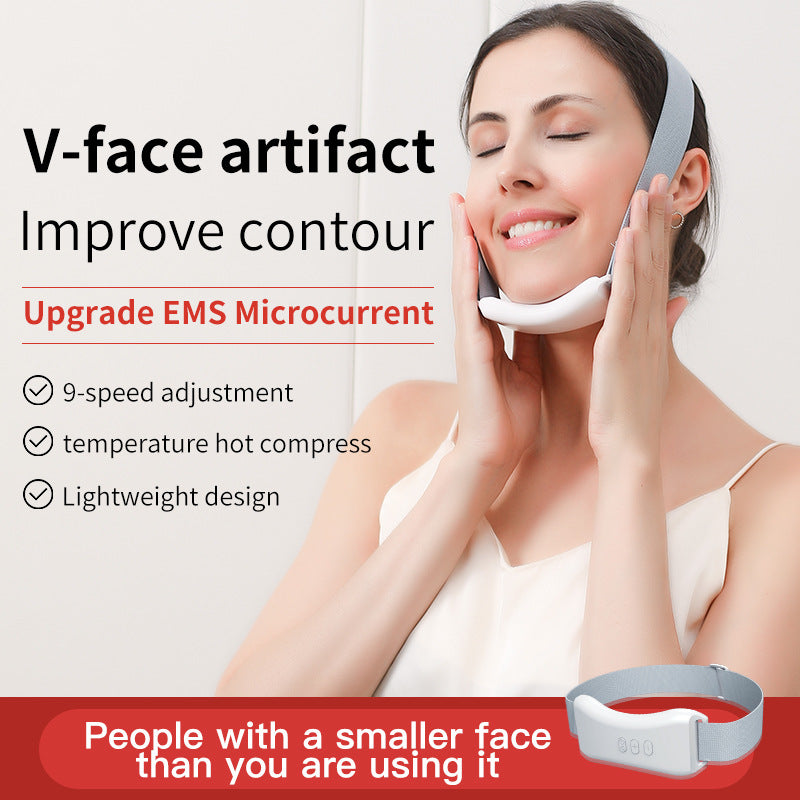 LYVA V-Face Double Chin Lifter in use