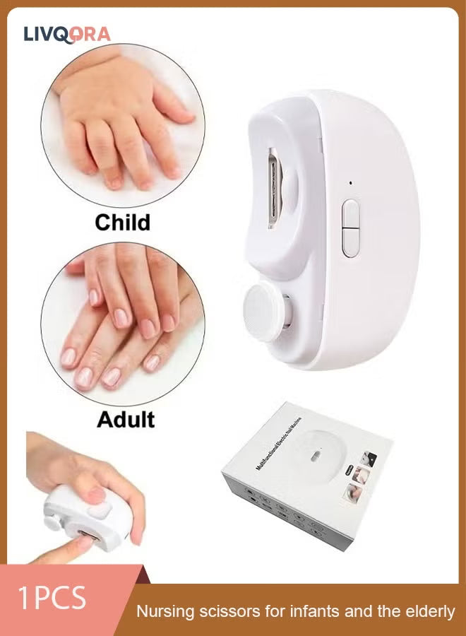 LYVA Electric Nail Clipper — 2-in-1 Automatic Trim & Polish