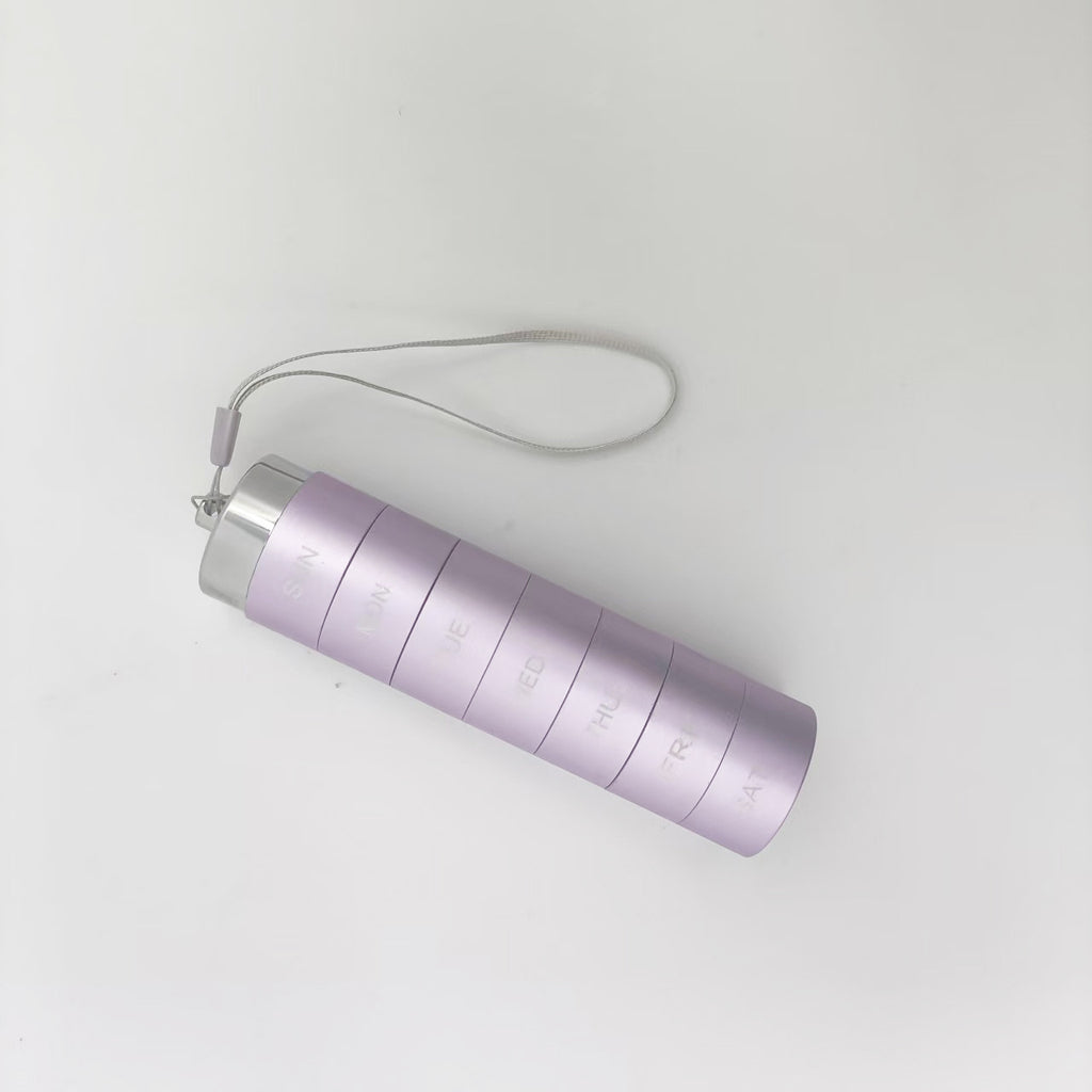 LYVA Stackable Travel Pill Organizer in purple