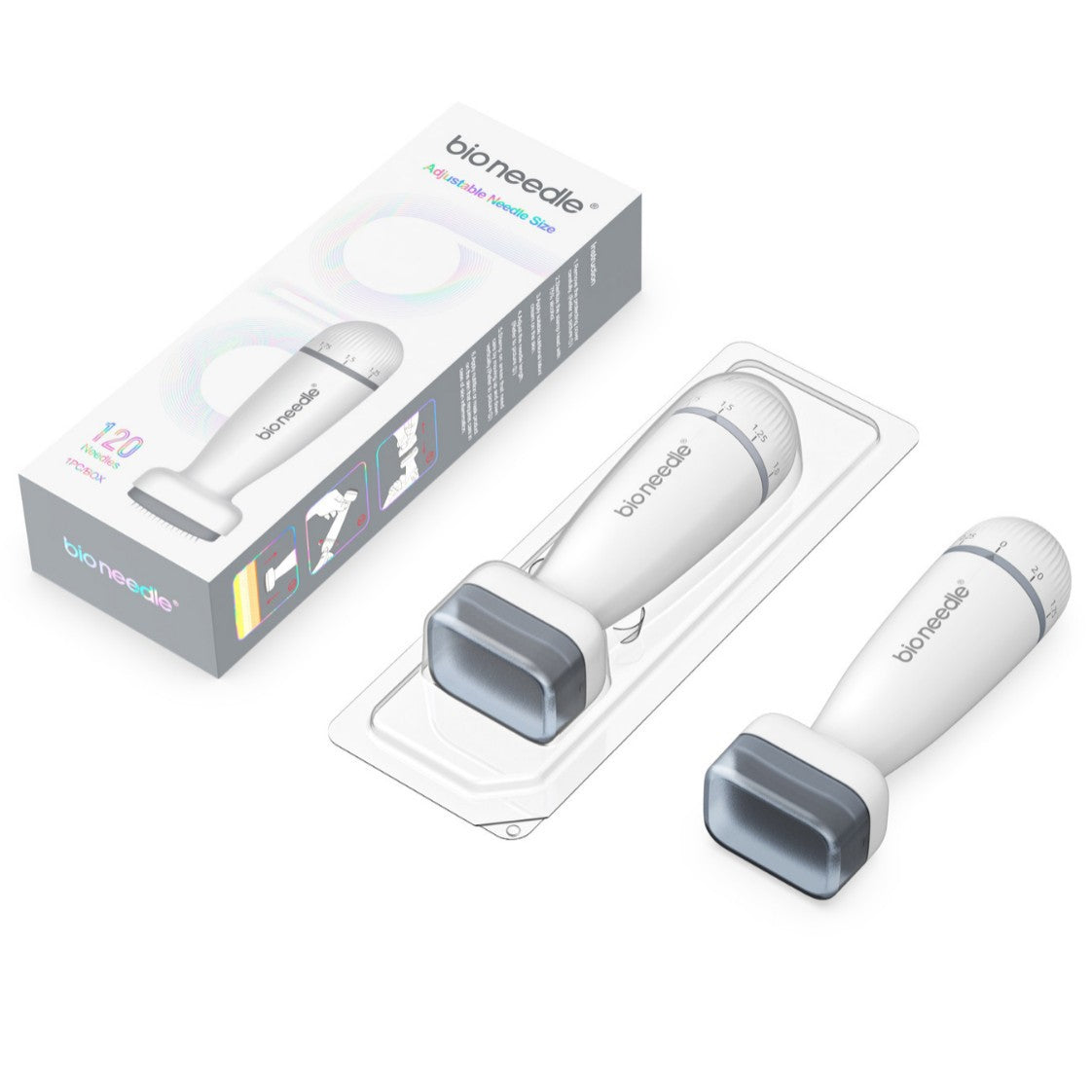 LYVA Microneedle Derma Stamp in use