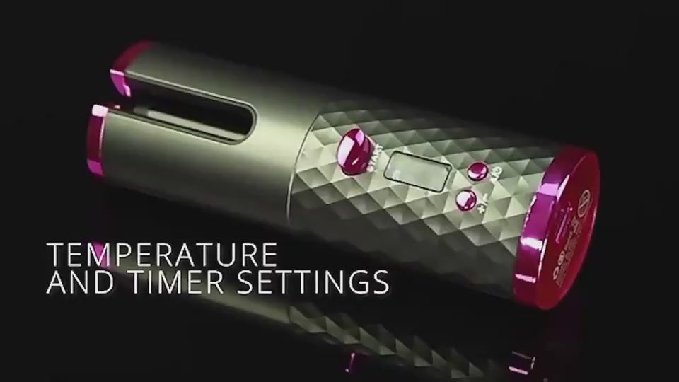 LYVA Automatic Hair Curler — Rechargeable Ceramic Curling Iron